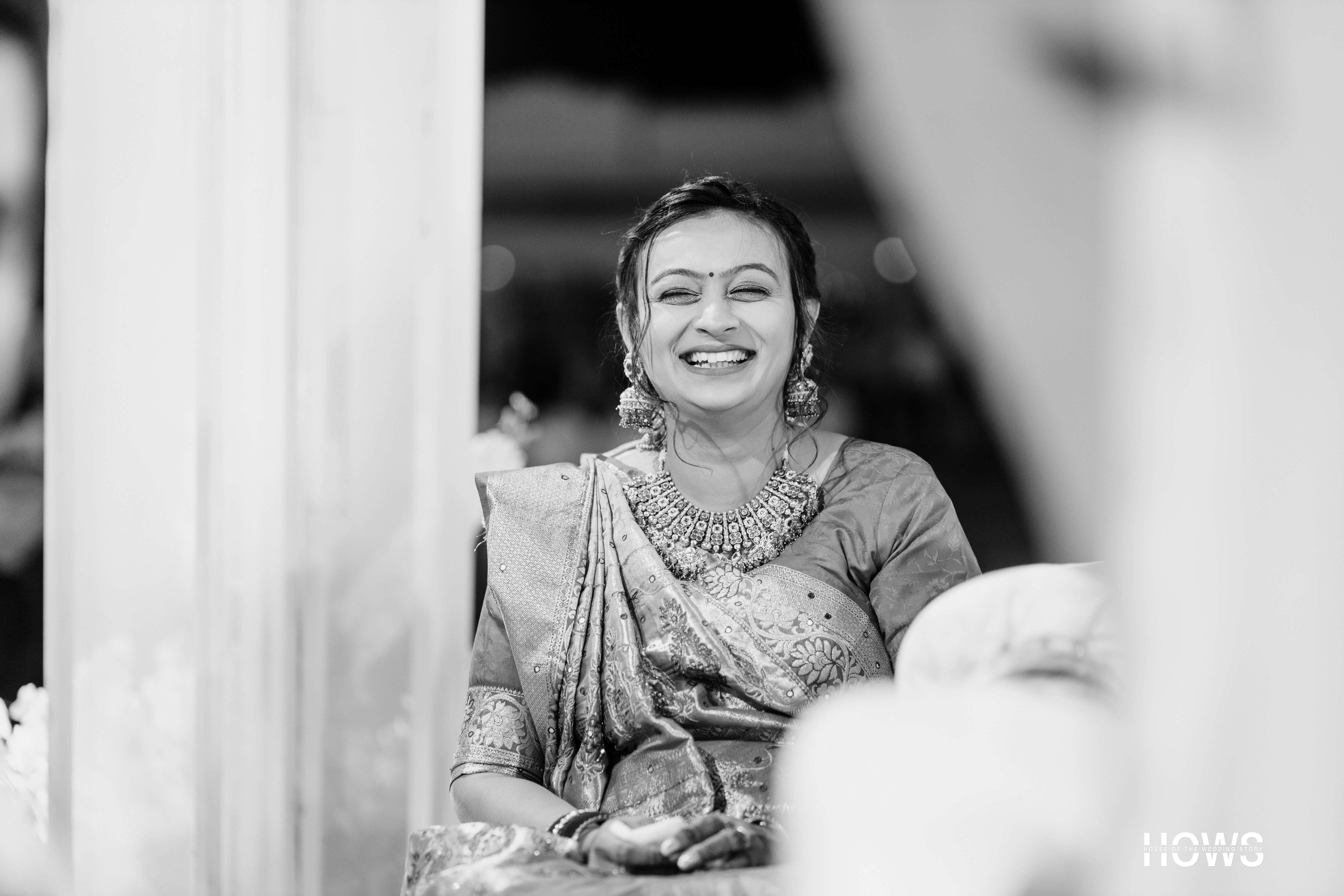Black and white wedding photograph by House Of The Wedding Stories — photo 9