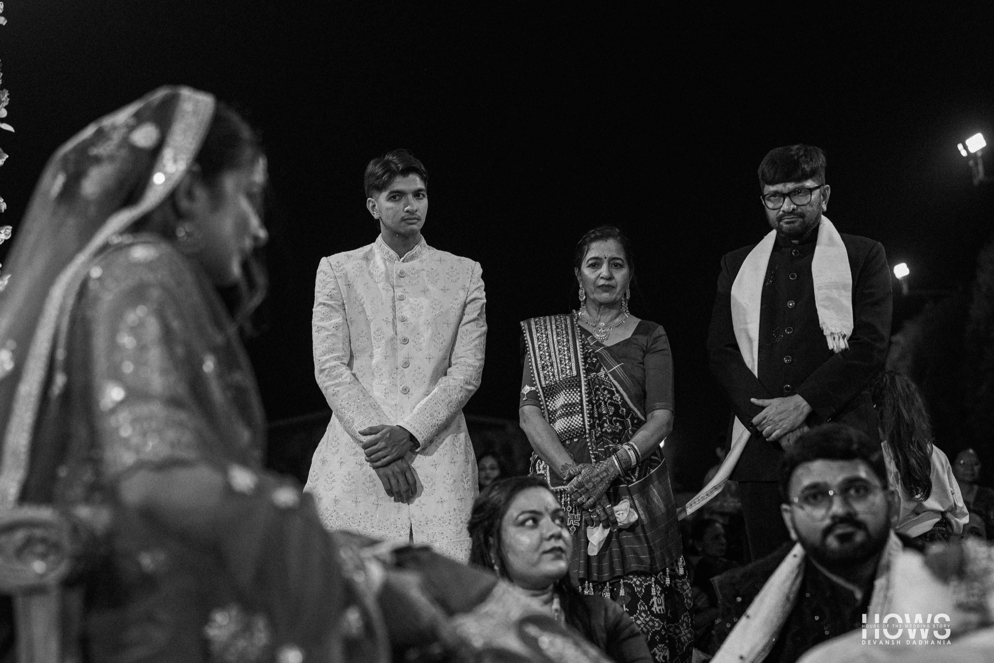Black and white wedding photograph by House Of The Wedding Stories — photo 25
