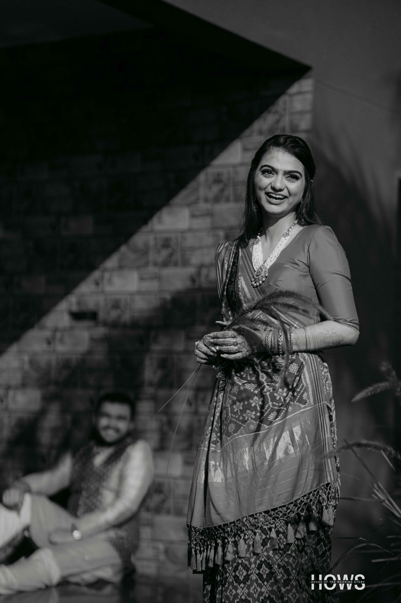 Black and white wedding photograph by House Of The Wedding Stories — photo 34