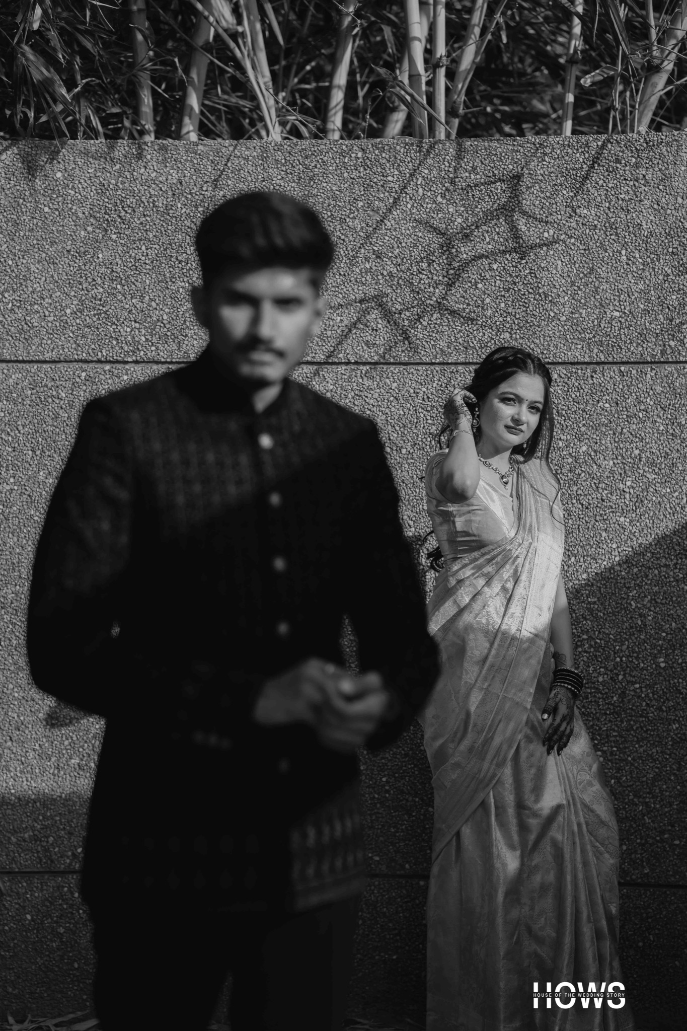 Black and white wedding photograph by House Of The Wedding Stories — photo 39